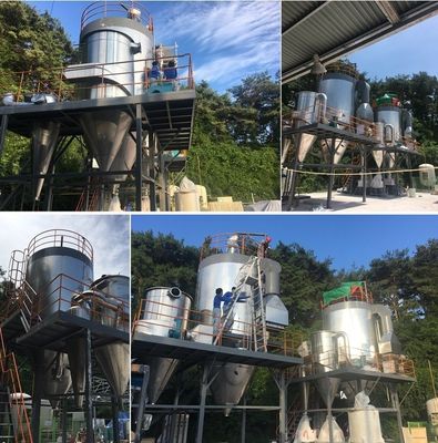 Centrifugal Powder Spray Dryer 100kgh Lpg 100 Automatic Spray Drying Machine Atomizer